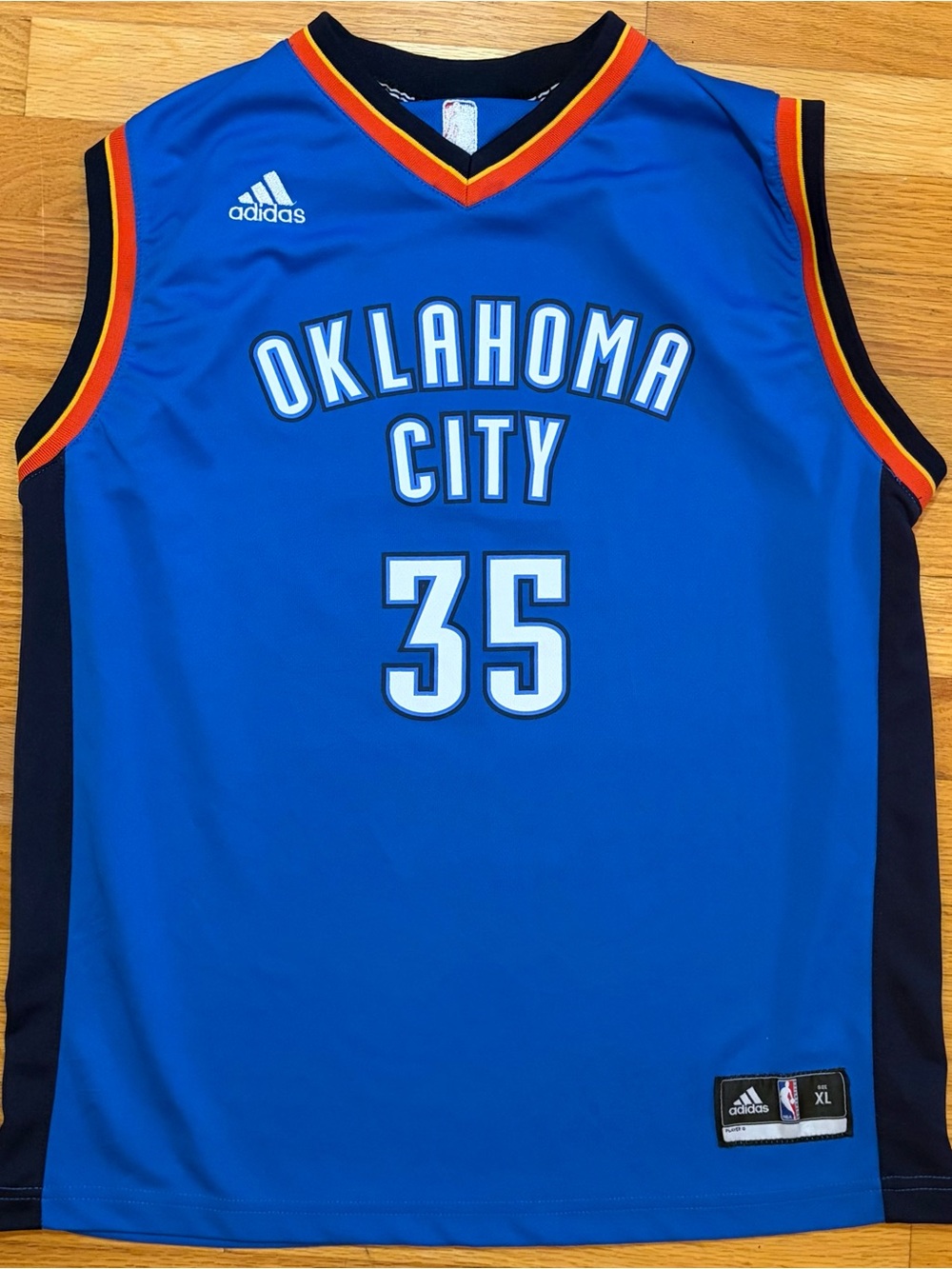 Kevin Durant Oklahoma City Thunder #35 Youth XL Adidas Basketball NBA Jersey